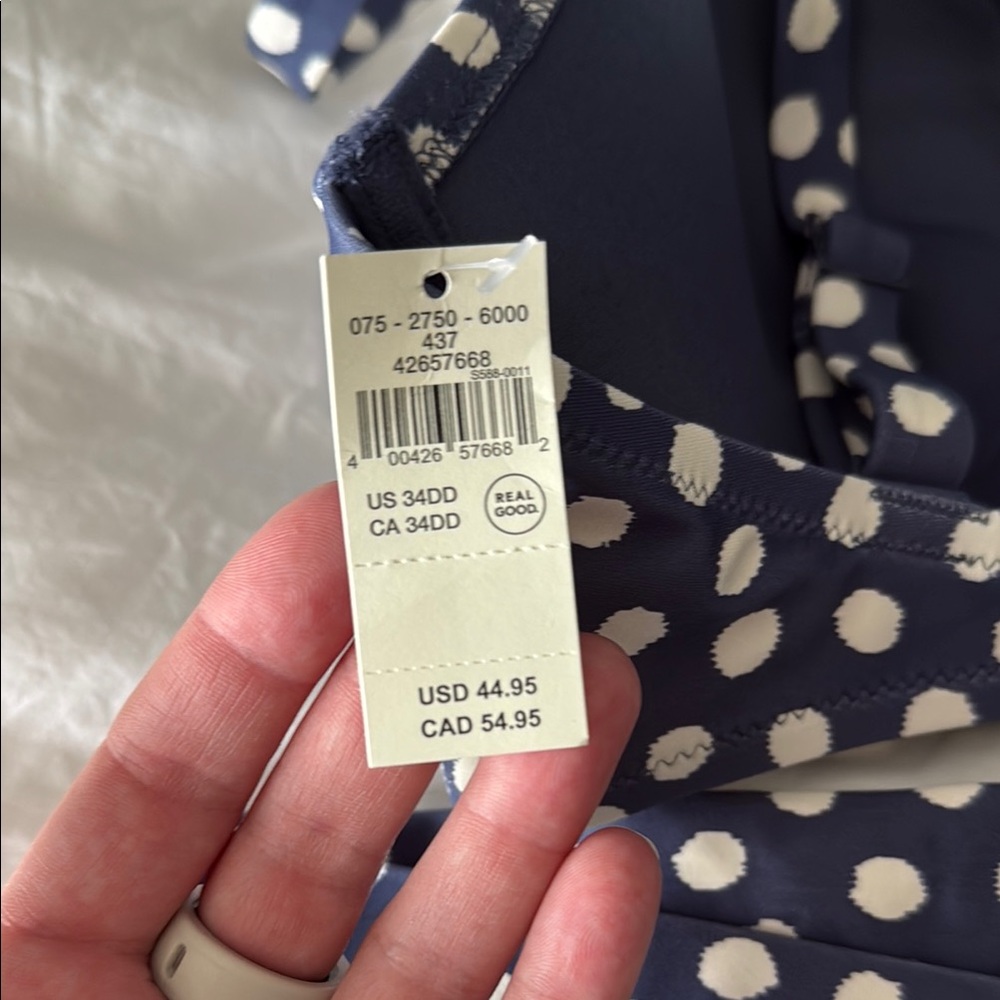 NEW Aerie Navy Polka Dot Bikini - Picture 2 of 5